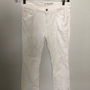 White slightly flared j brands